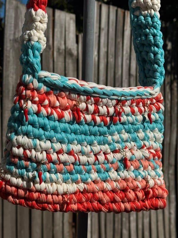 Unique Handmade Crochet Bag | Chunky Crossbody | Trending Aesthetic Bag