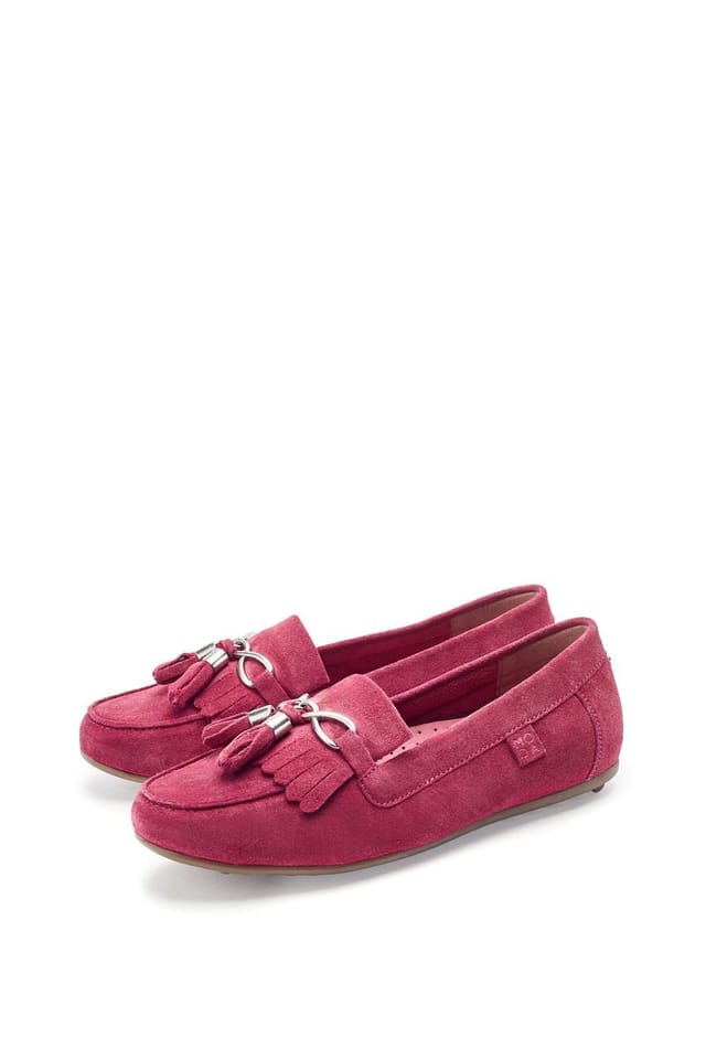 Moda In Pelle Moda In Pelle Women's 'Essana' Suede Loafers in Pink - 2