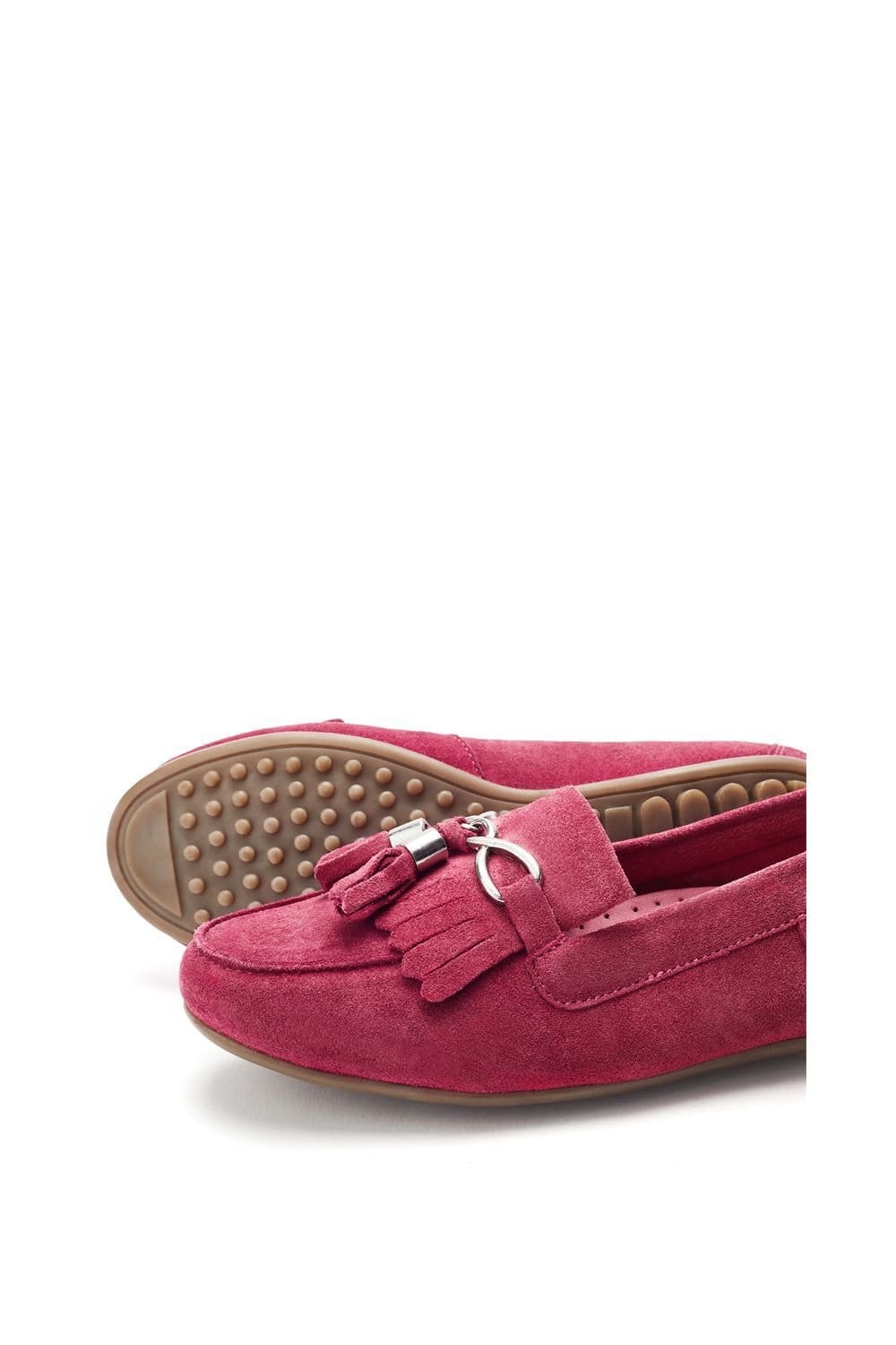 Moda In Pelle Moda In Pelle Women's 'Essana' Suede Loafers in Pink - 4
