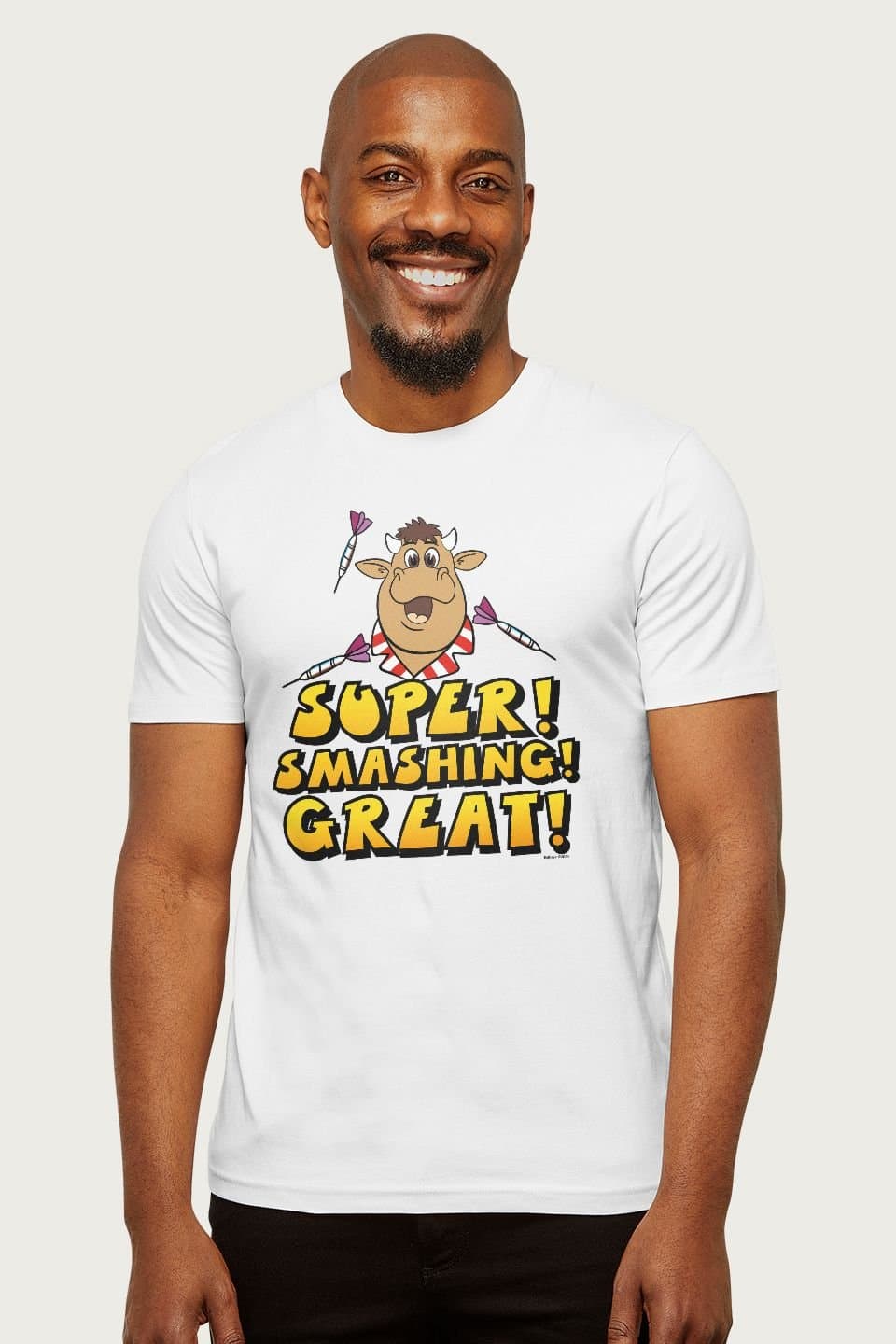 Bullseye Bullseye Men's Super Smashing Great T-Shirt in White