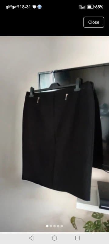 Linea Ladies size 18  black smart skirt work office