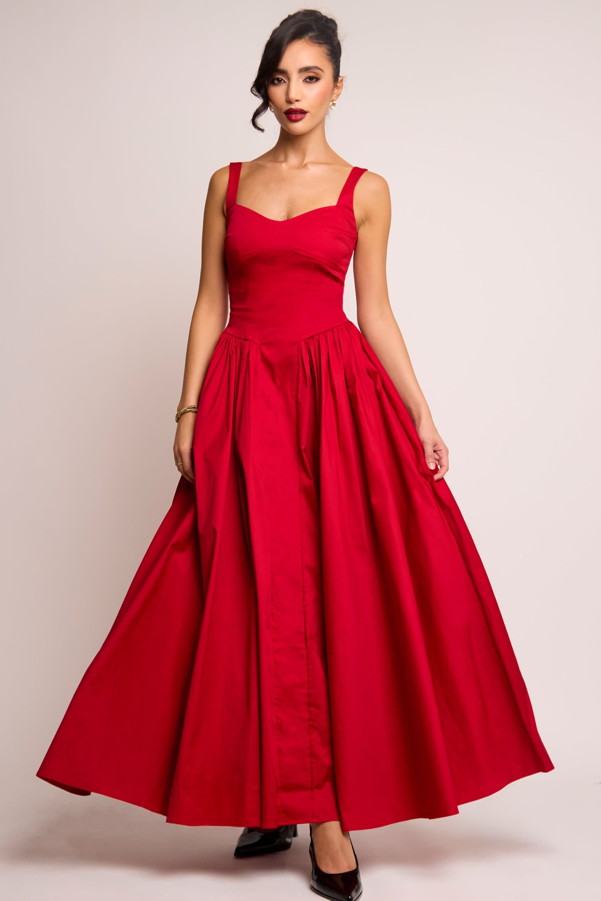 Jaded Rose Jaded Rose Women's Cerra Red Sweetheart Gown Maxi Dress