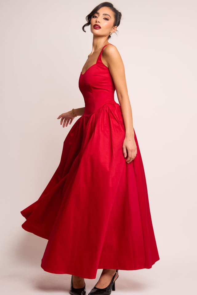 Jaded Rose Jaded Rose Women's Cerra Red Sweetheart Gown Maxi Dress - 2