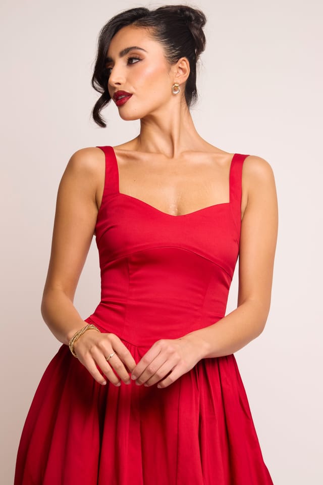 Jaded Rose Jaded Rose Women's Cerra Red Sweetheart Gown Maxi Dress - 3