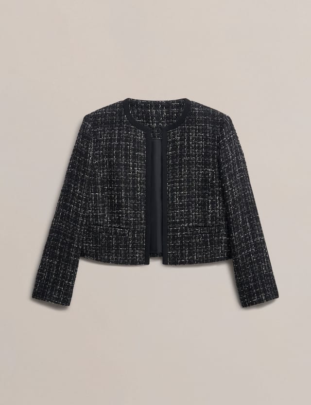 Hobbs London Hobbs London Women's Esme Cropped Textured Blazer - 2