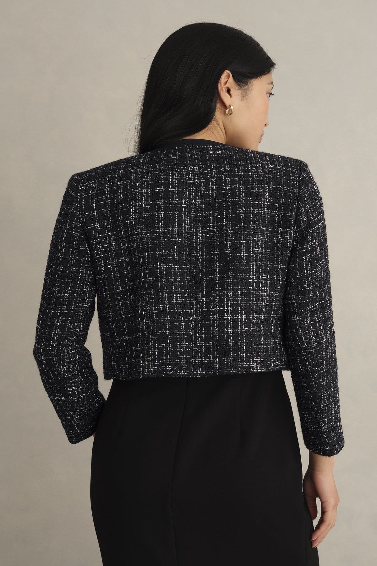 Hobbs London Hobbs London Women's Esme Cropped Textured Blazer - 4