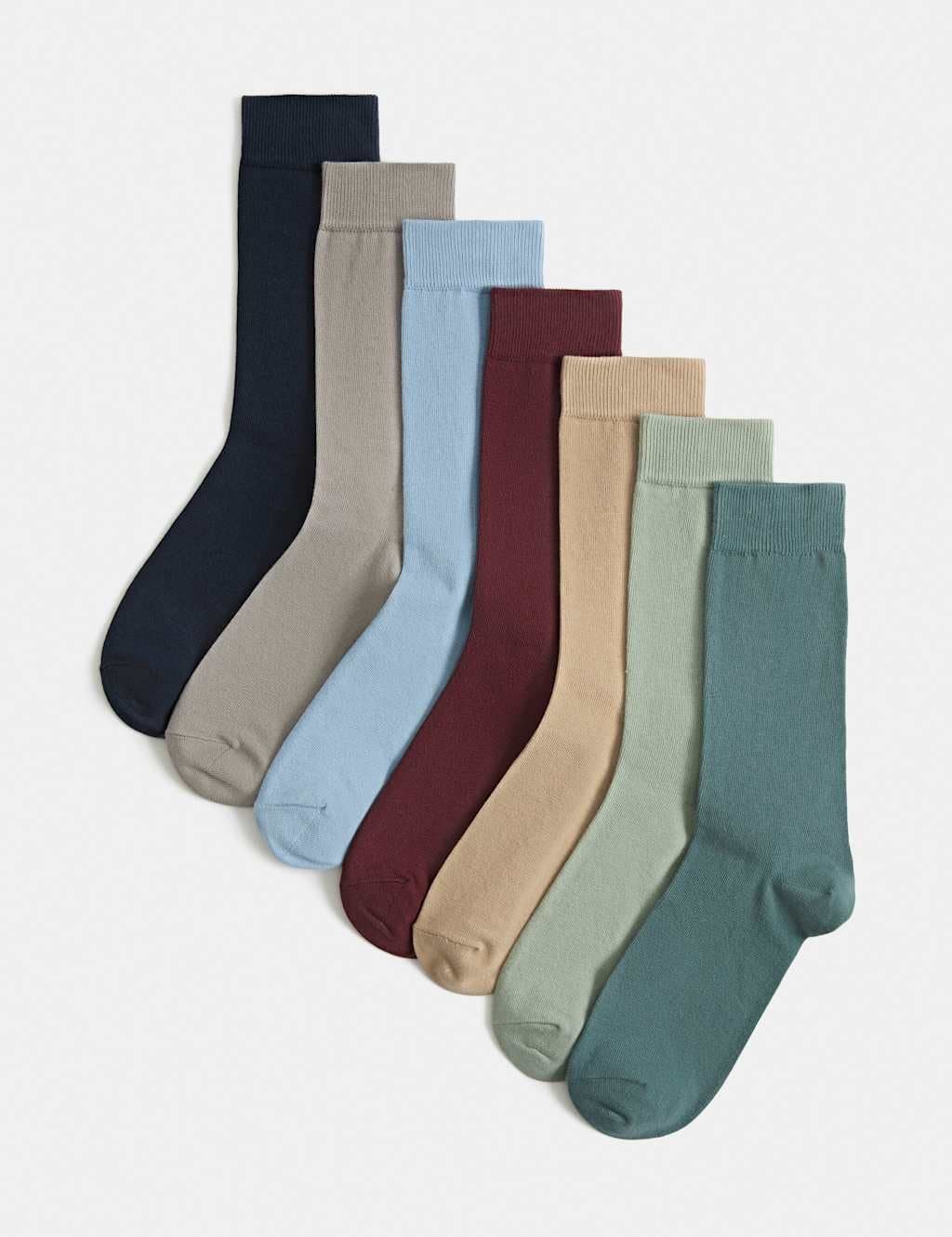 Marks & Spencer M&S 7pk Cool & Fresh™ Cotton Rich Socks Multi
