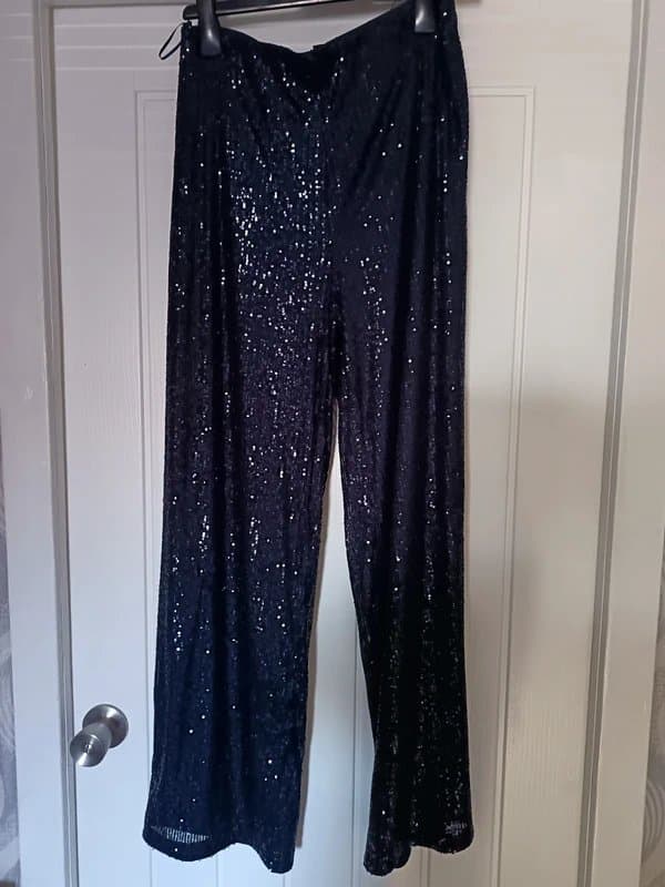 New Look Sequinned party trousers