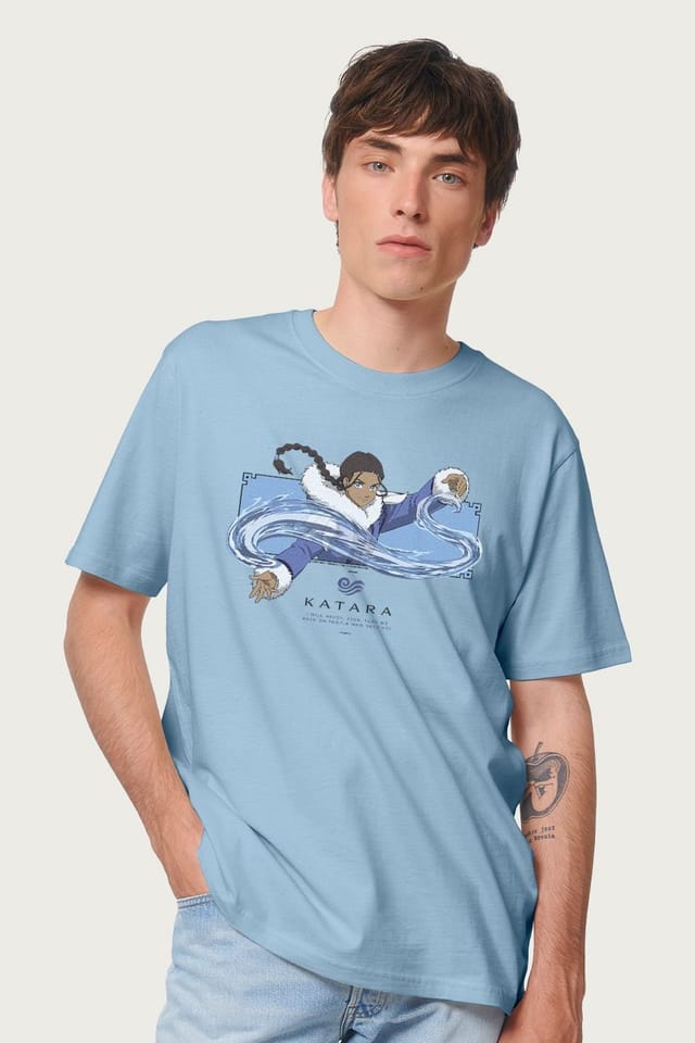 Avatar: The Last Airbender Avatar: The Last Airbender Men's Katara Waterbending Master T-Shirt in Light Blue - 2