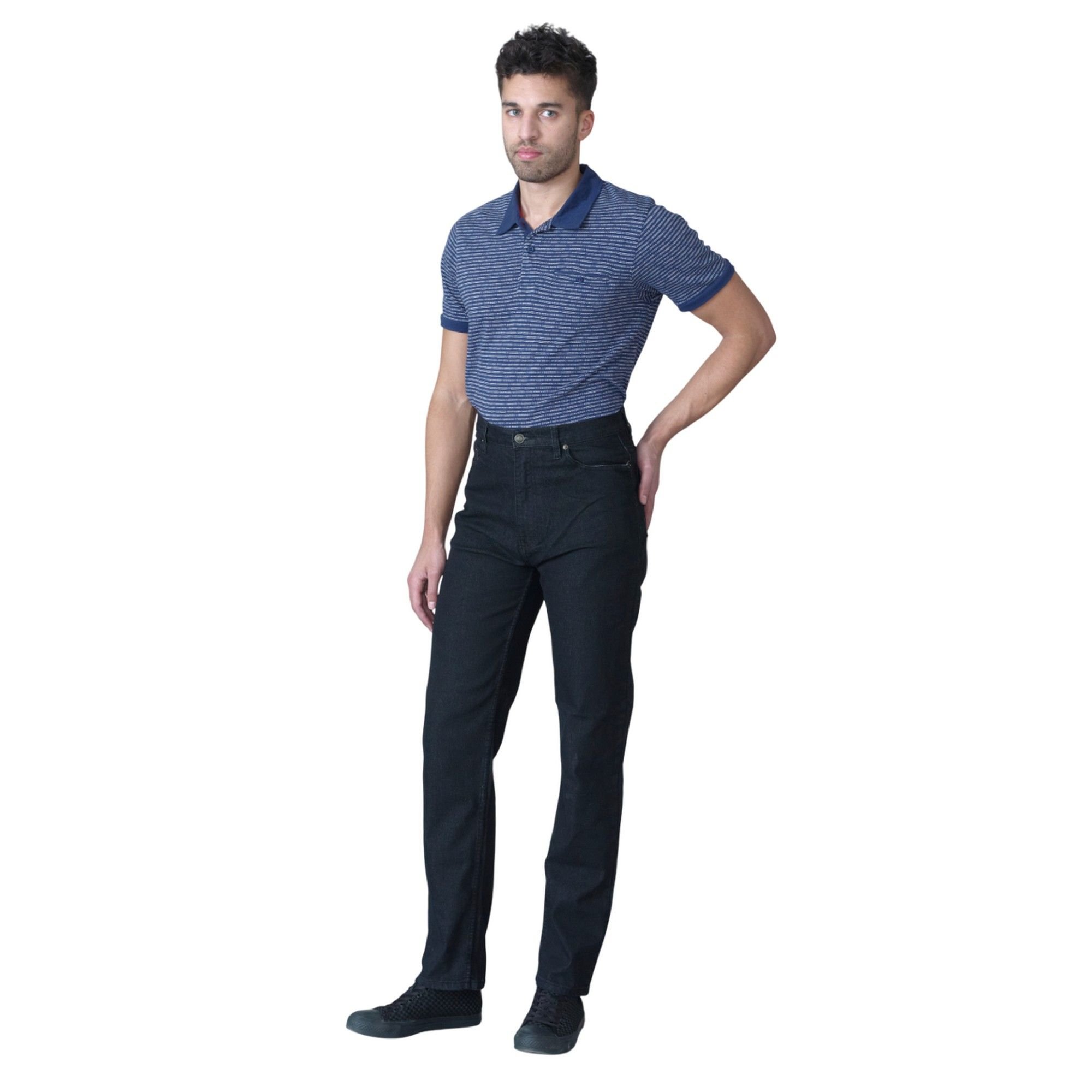 Duke Clothing Duke Clothing Men's Rockford Carlos Stretch Jeans in Black - 3