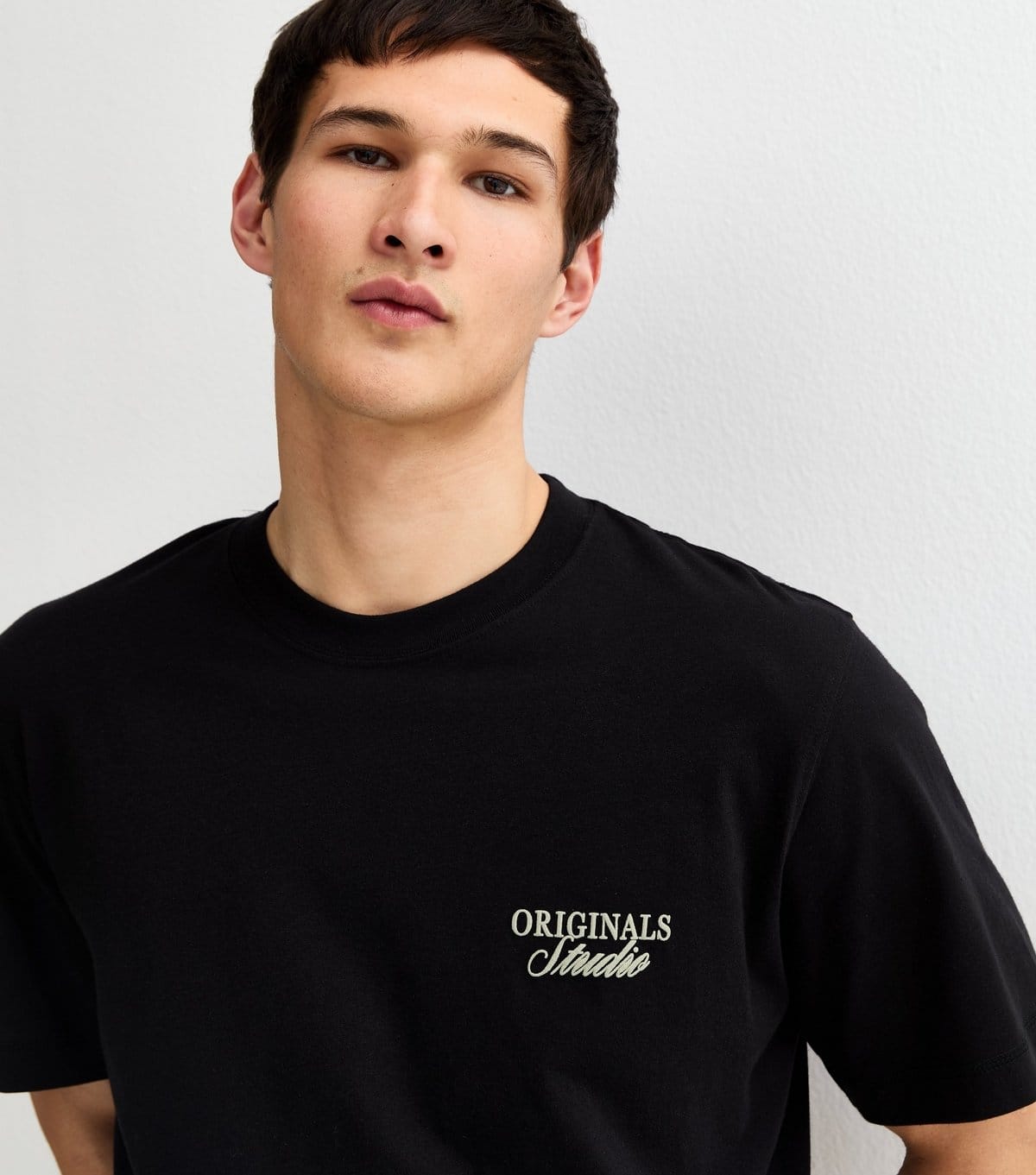 jack & jones Men's Black Relaxed Originals Studio Logo T-Shirt Jack & Jones New Look - 4