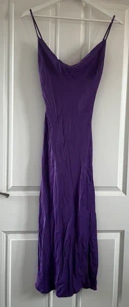 Bershka Bershka Cowl-Neck Satin Dress