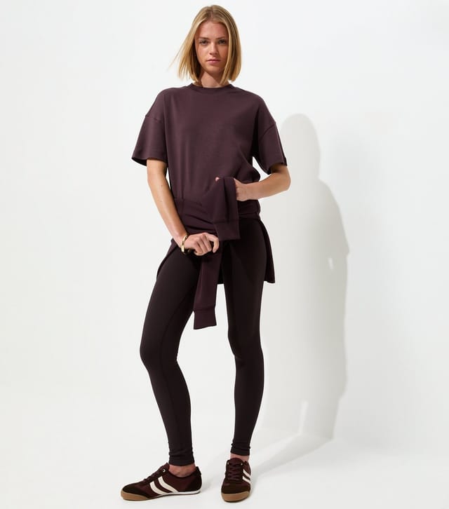 New Look Women's Premium Dark Brown Heavyweight Cotton Boxy Fit T-Shirt New Look - 3
