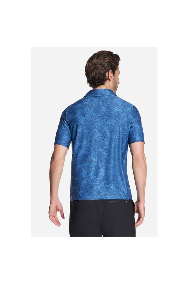 Skechers Skechers Men's GO DRI All Day Printed Polo in Blue - 2