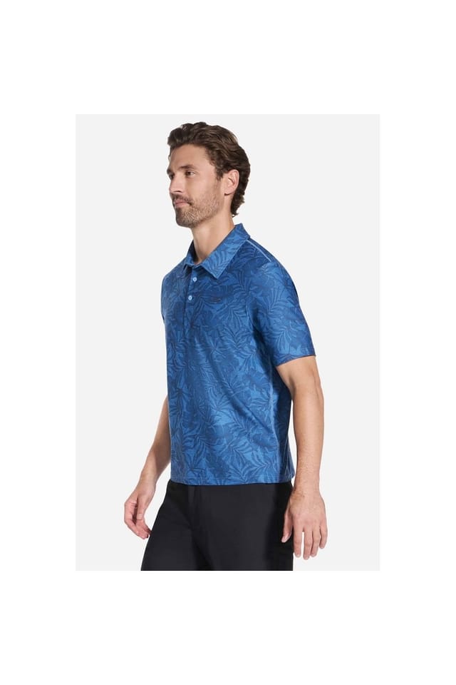 Skechers Skechers Men's GO DRI All Day Printed Polo in Blue - 3