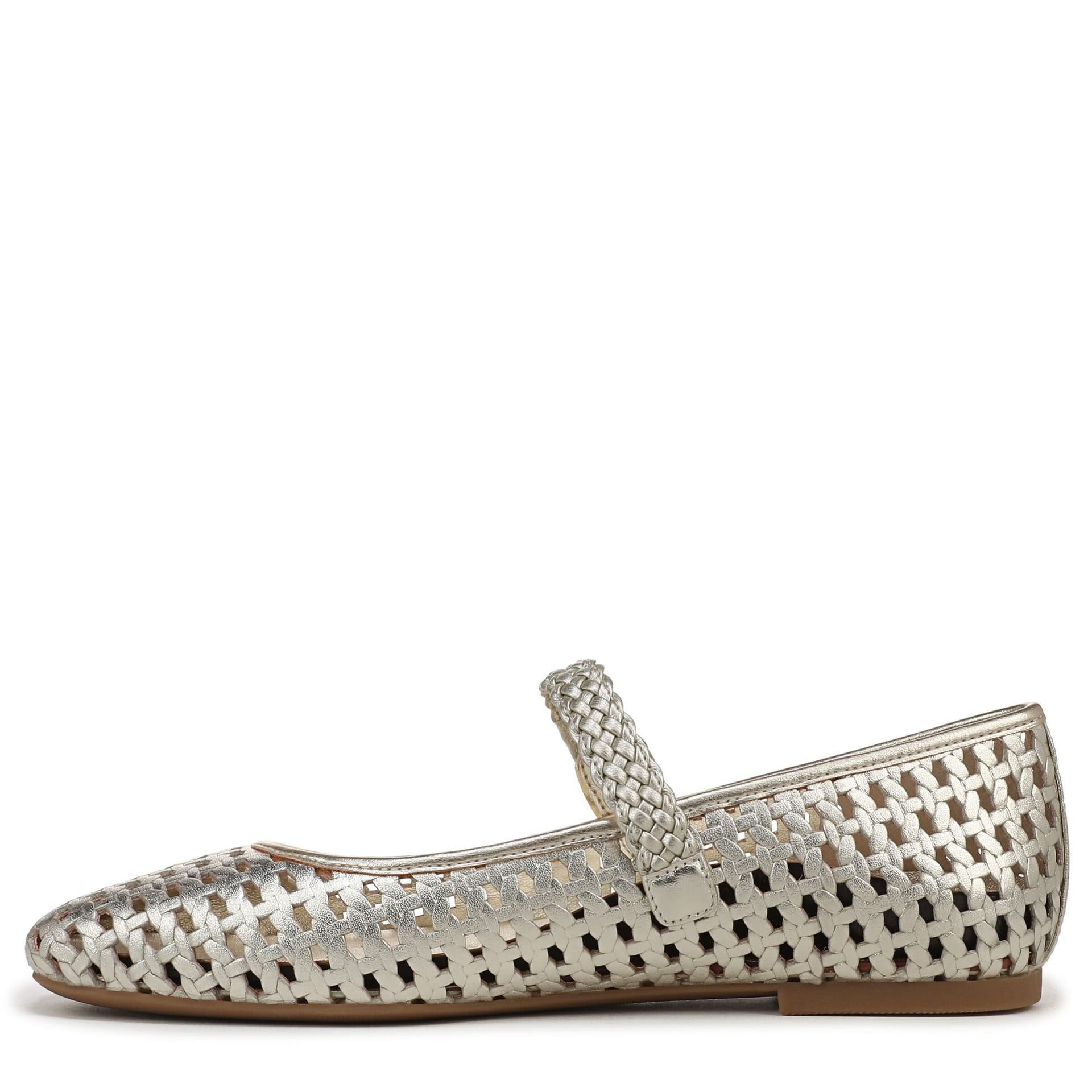 Vionic Vionic Women's Alameda Woven Mary Jane in Gold - 4