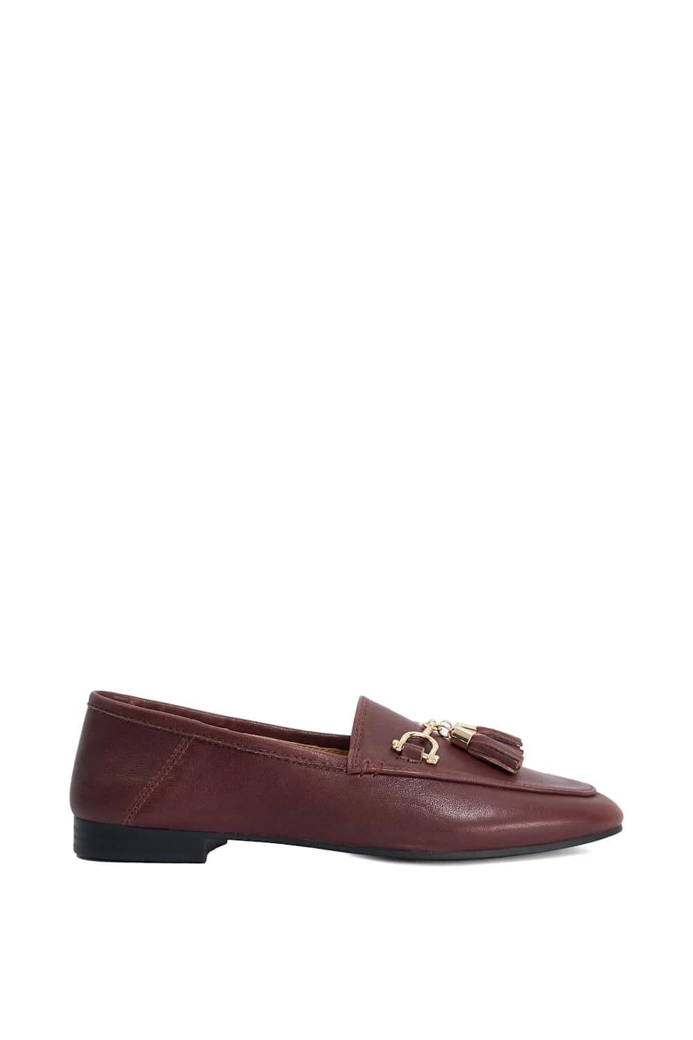 Dune London Dune London Women's 'Greyby' Leather Loafers in Red