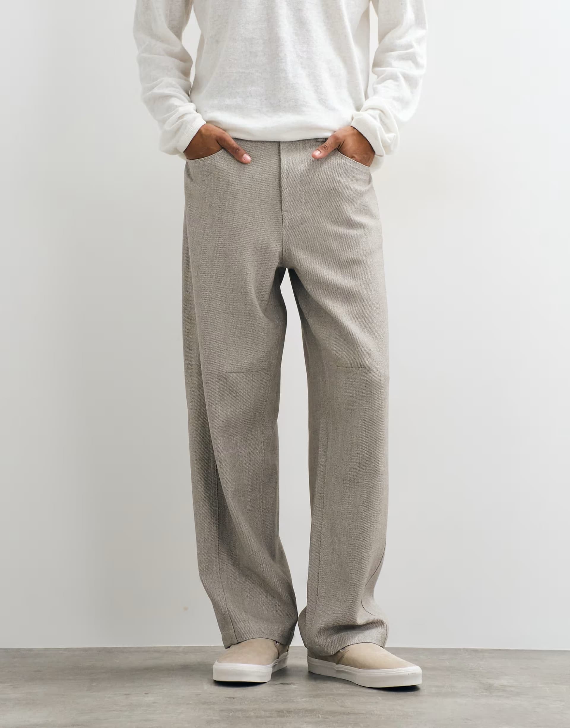 ASOS ASOS DESIGN loose trouser in grey