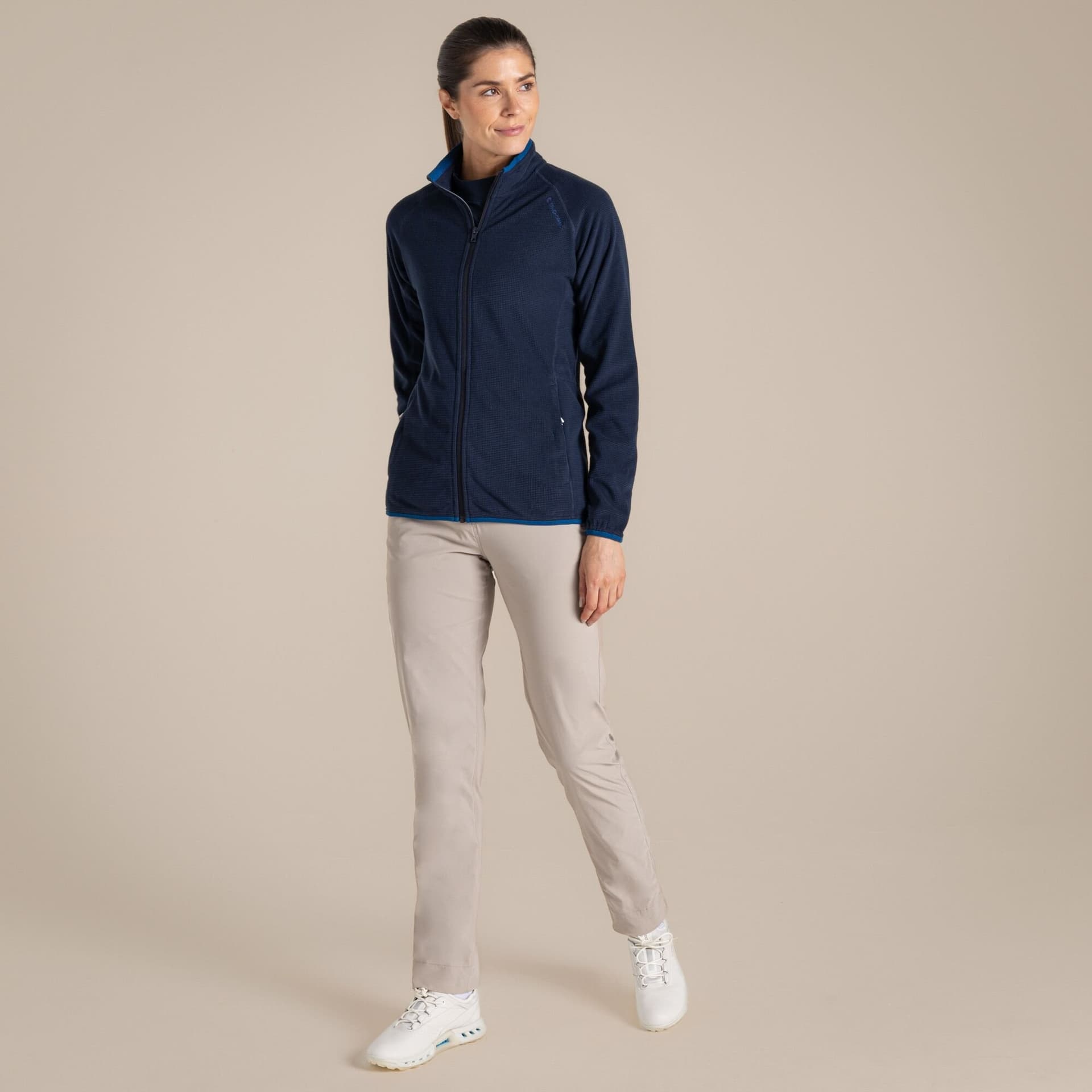 Craghoppers Craghoppers Women's NosiLife Belfairs Full-Zip Insect-Repellent Fleece Jacket in Navy