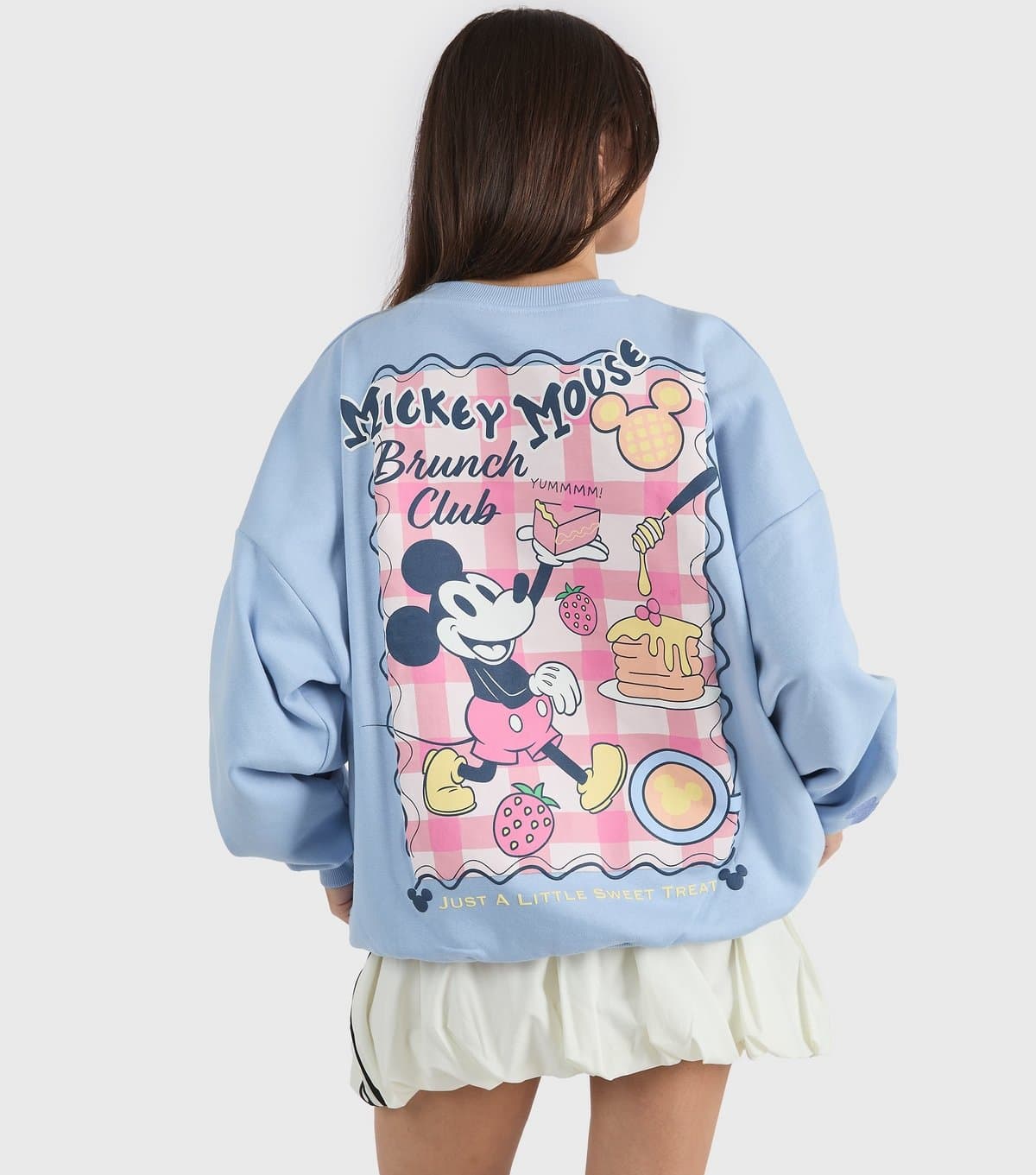 Skinnydip Women's Blue Mickey Mouse Brunch Club Sweatshirt Skinnydip New Look