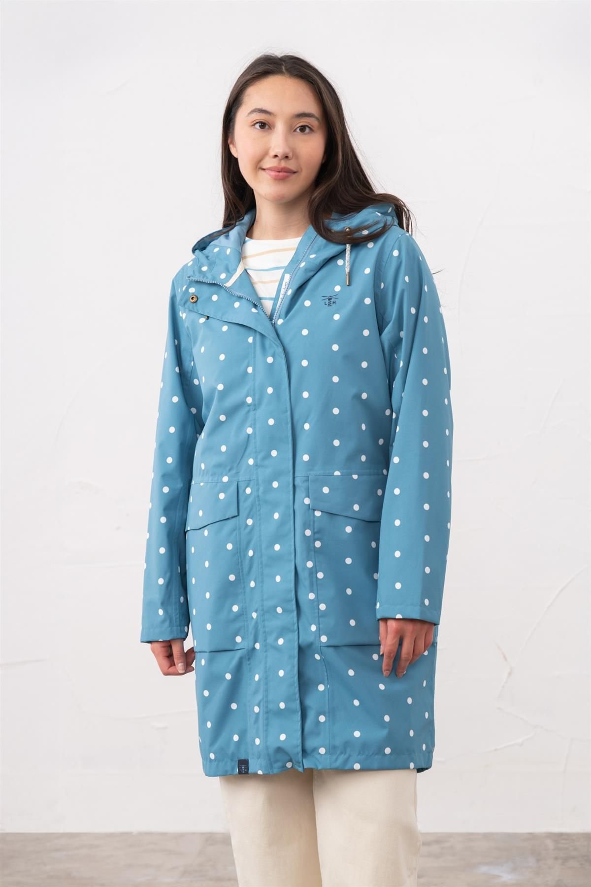 Lighthouse Clothing Lighthouse Clothing Women's Long Beachcomber Jacket Spring Summer Outdoor Coat in Aqua - 4