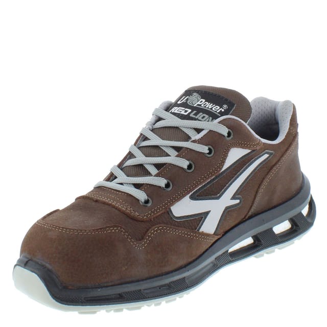 U-Power U-Power Men's Tiki ESD S3S Lace-Up Nubuck Safety Trainers in Brown - 3