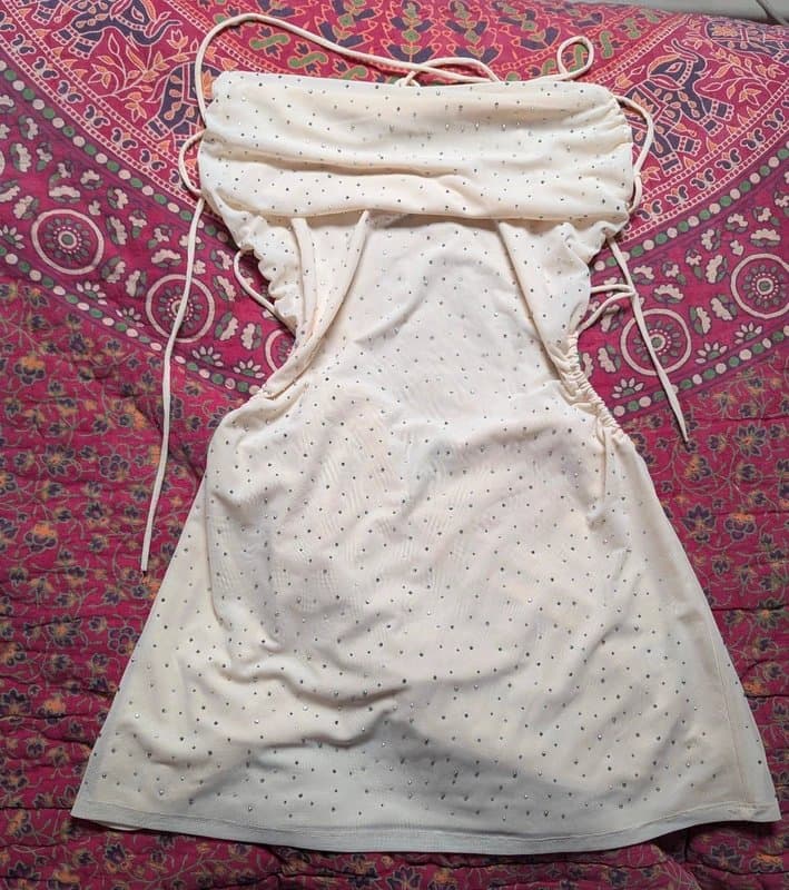 Bershka So flattering and cute sparkly mini dress parties going out clubbing