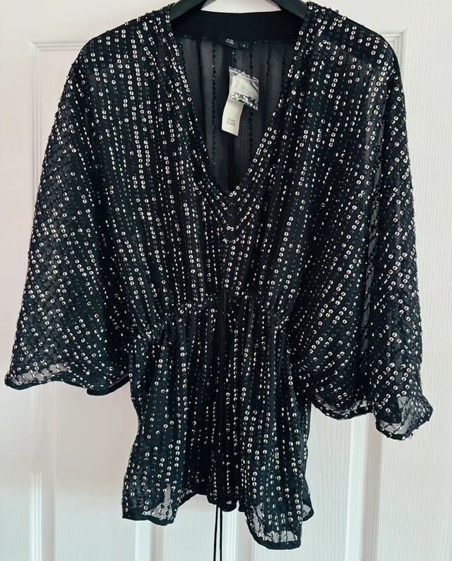 River Island River island cute plunge sequin party holiday same day post