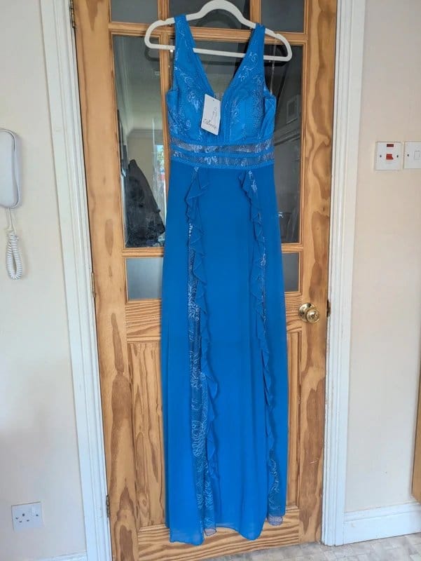 Anasty Cornflower Blue Prom Evening Bridesmaid Gown - BNWT -