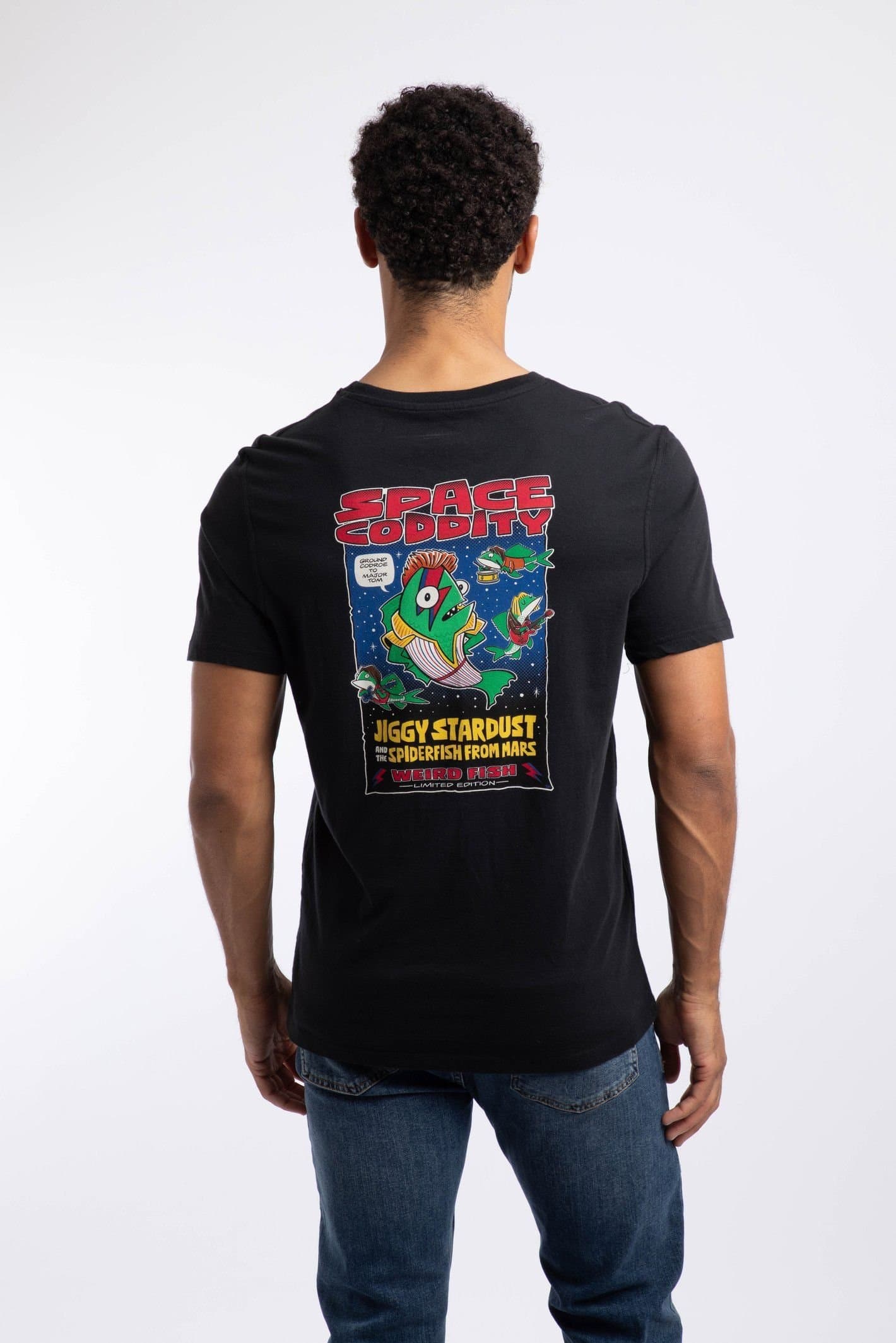 Weird Fish Weird Fish Men's Space Coddity Artist T-Shirt in Black
