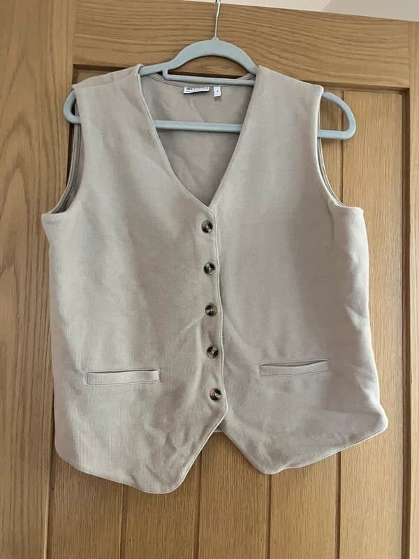 ASOS Asos beige soft waitscoat