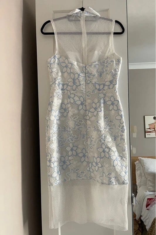 ASOS White Embroidered Occasion Dress