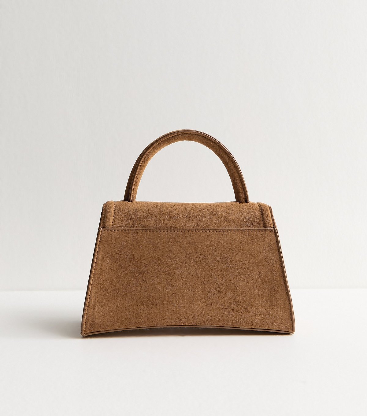 New Look Tan Faux Suede Top Handle Cross Body Bag New Look - 4