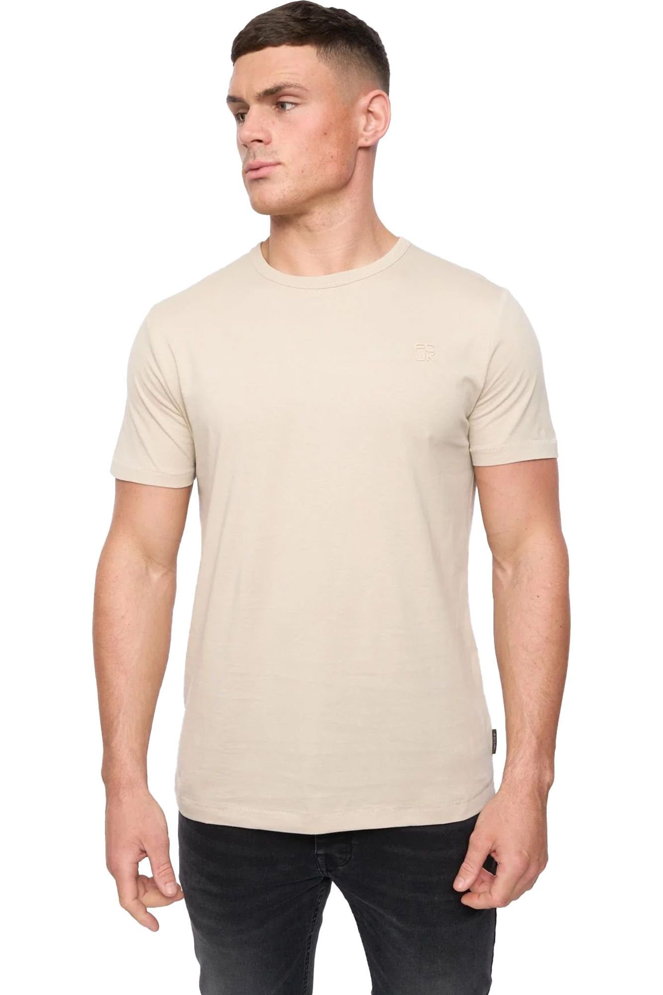 Fcuk fcuk Men's Stack T-Shirt in Stone - 2
