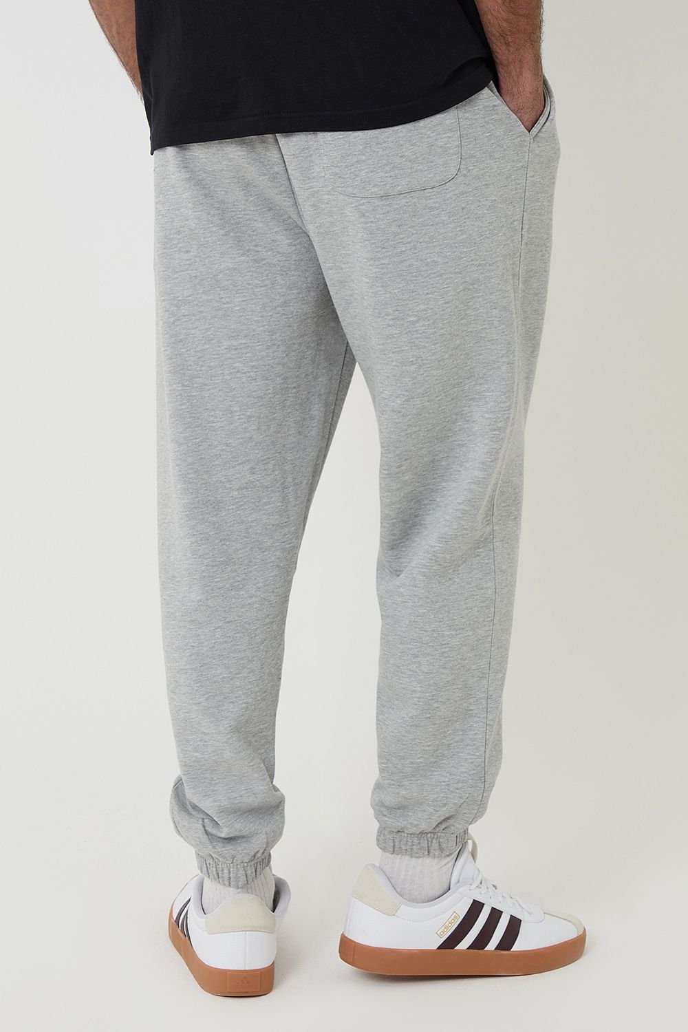 Threadbare Threadbare Men's Tapered Joggers in Light Grey - 2
