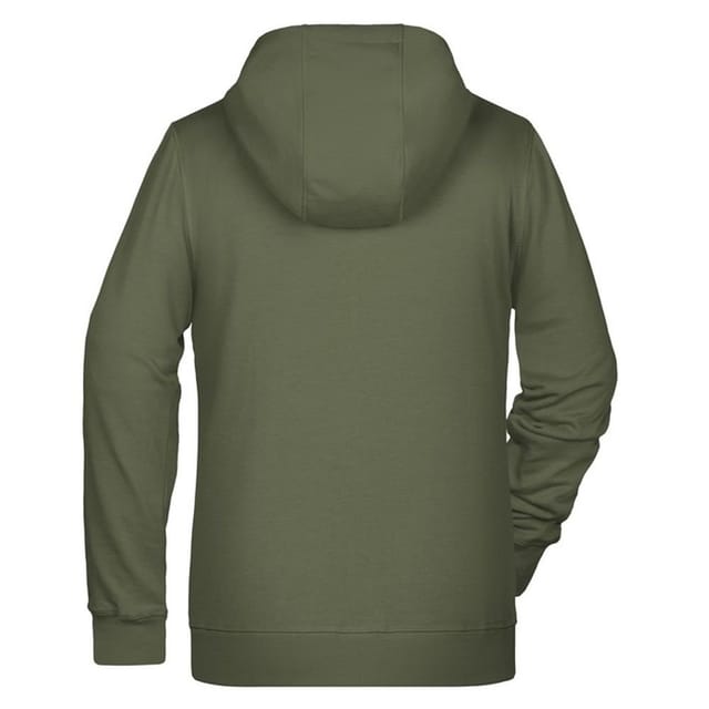 James and Nicholson James and Nicholson Women's Full Zip Hoodie in Olive - 2