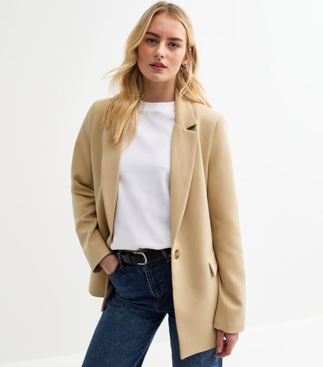 New Look Women's Tall Camel Single Breasted Blazer New Look - 2