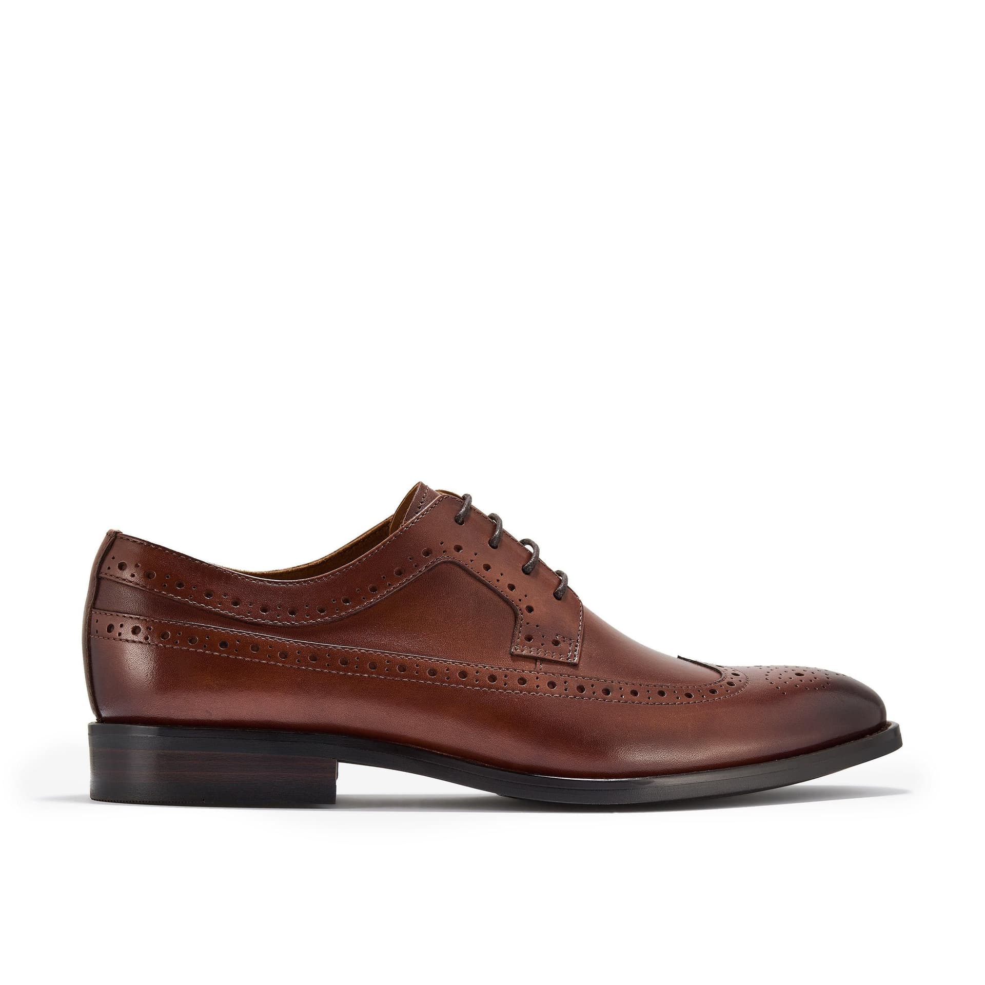 Clarks Clarks Men's Banstead Tip Tan Leather Brogues, Derby Shoes, Lace Up in Brown