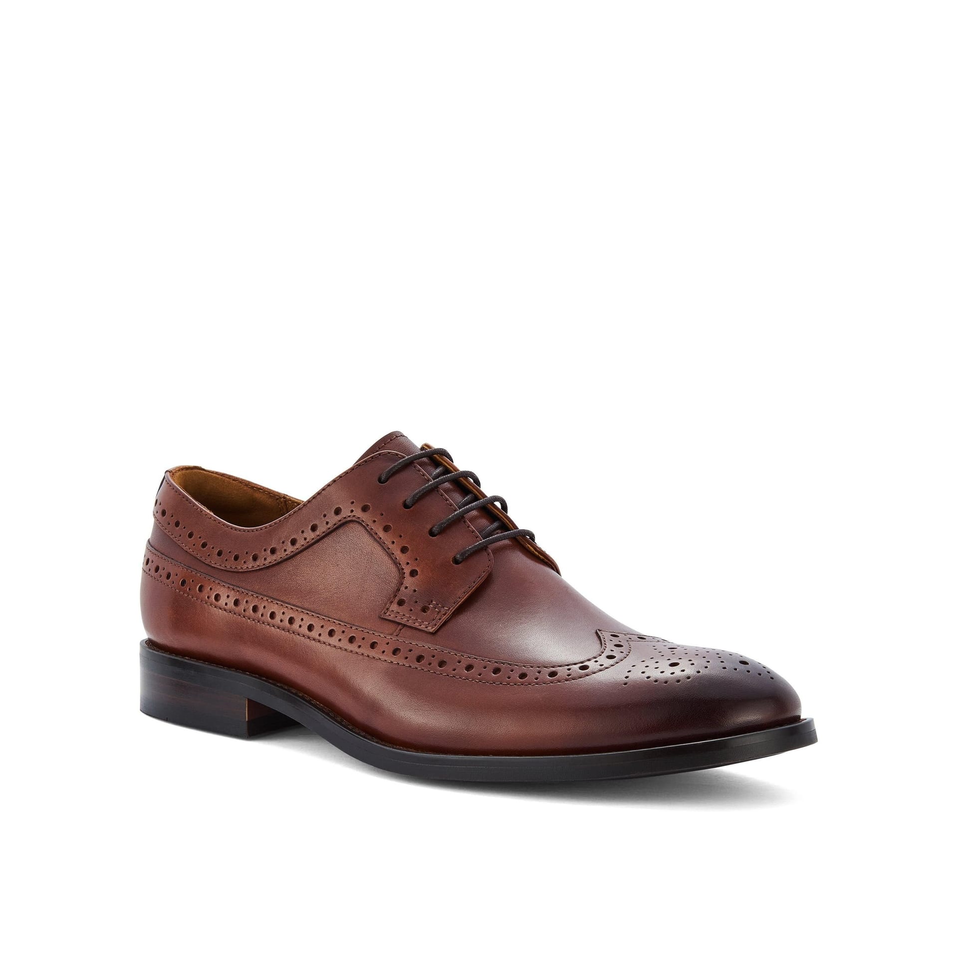 Clarks Clarks Men's Banstead Tip Tan Leather Brogues, Derby Shoes, Lace Up in Brown - 4