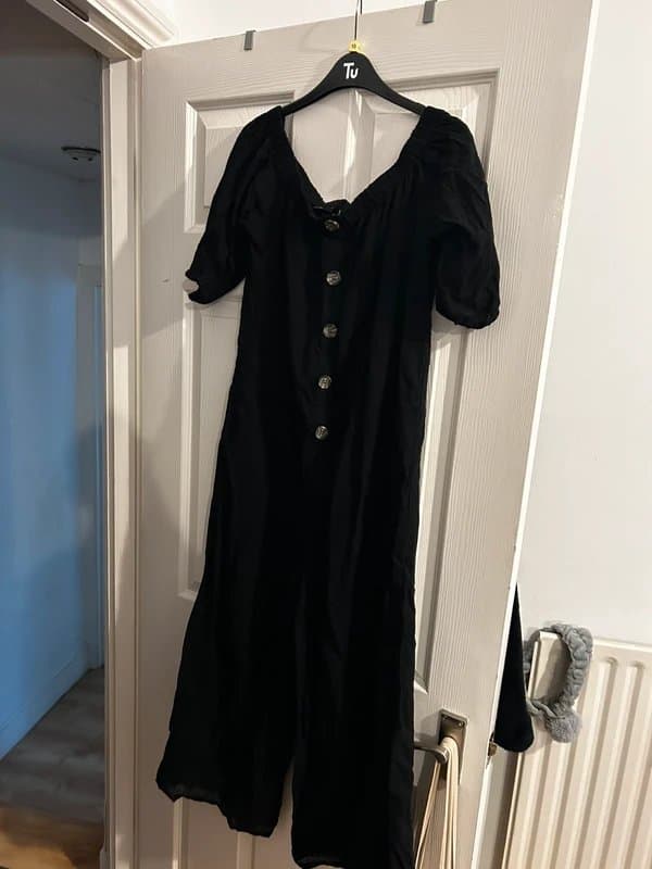 ASOS Black playsuit
