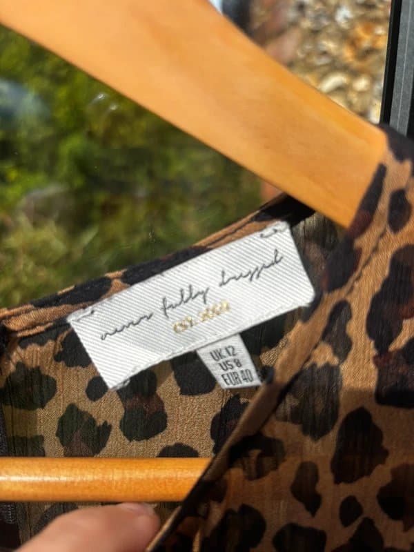 Never Fully Dressed Never Fully Dressed leopard print drop waist long dress