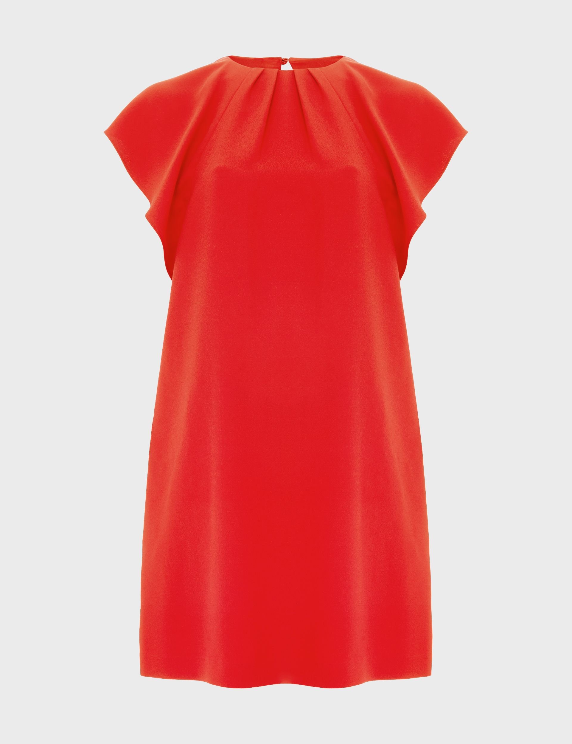 Hobbs London Hobbs London Women's Rosario Pleat Detail Tunic Dress in Scarlet - 2