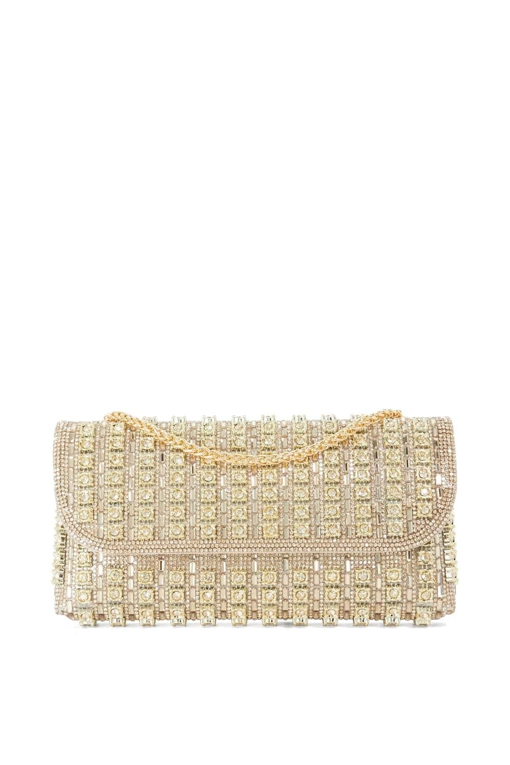 Dune London Dune London Gold Crystal Clutch Bag