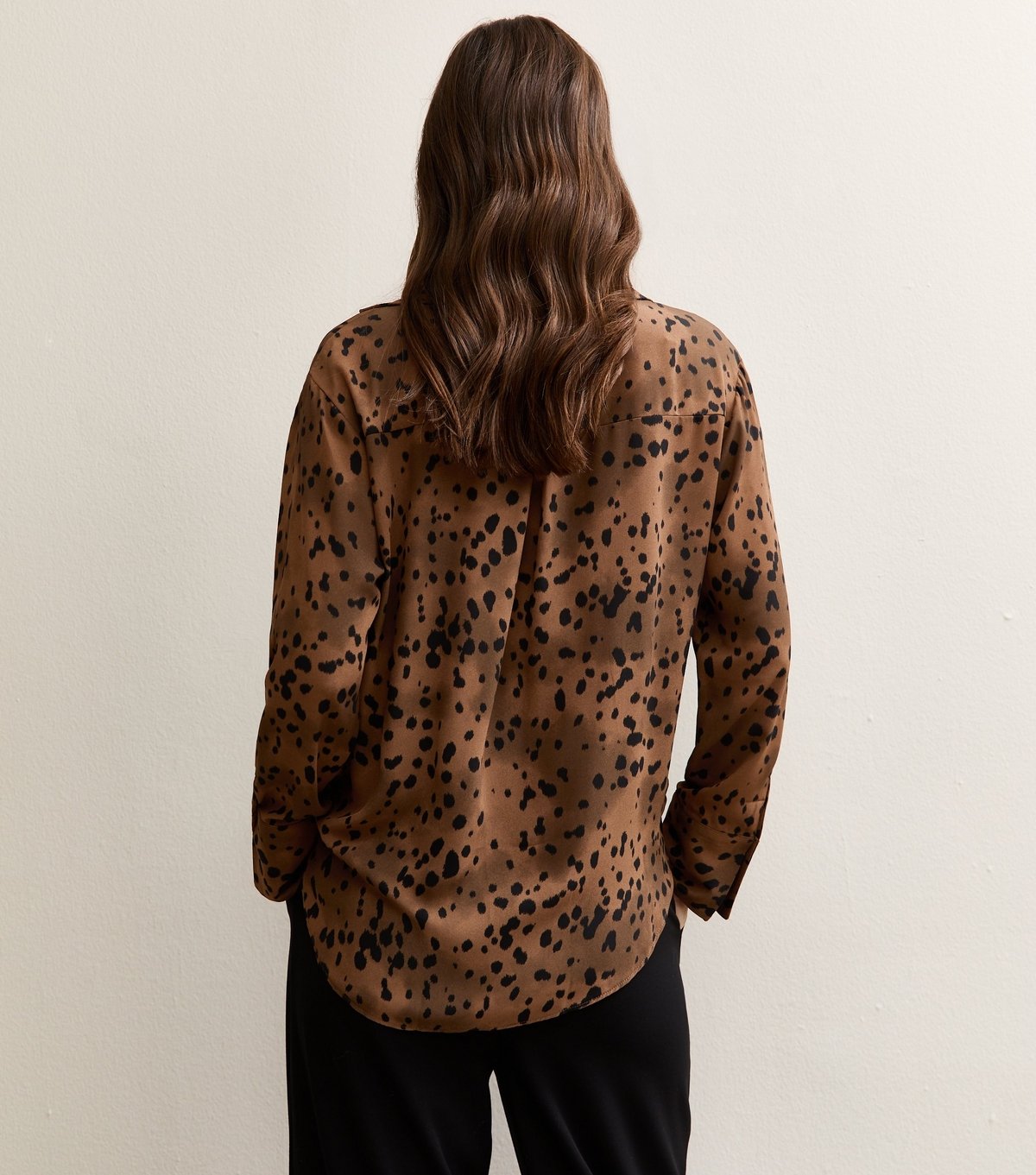New Look Women's Tall Brown Bambi Speckled Shirt New Look - 4