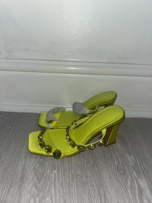 ASOS ASOS design hedley embellished heeled mule