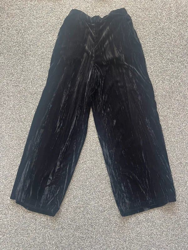 ASOS ASOS velvet wide leg trousers
