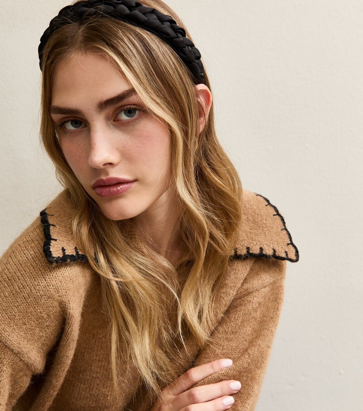 New Look Black Plaited Headband New Look