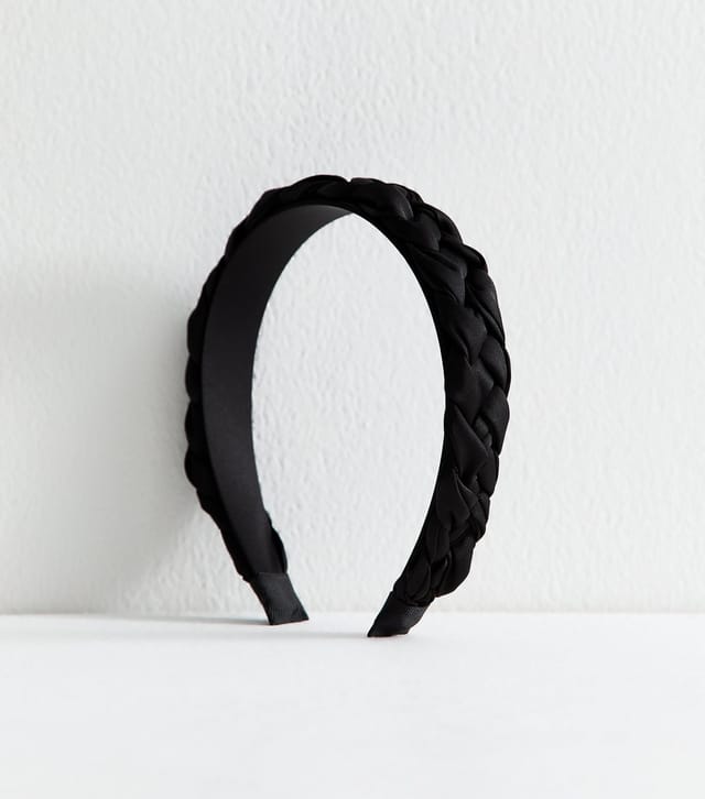 New Look Black Plaited Headband New Look - 2