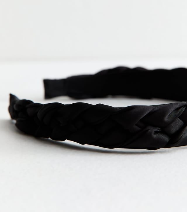 New Look Black Plaited Headband New Look - 3