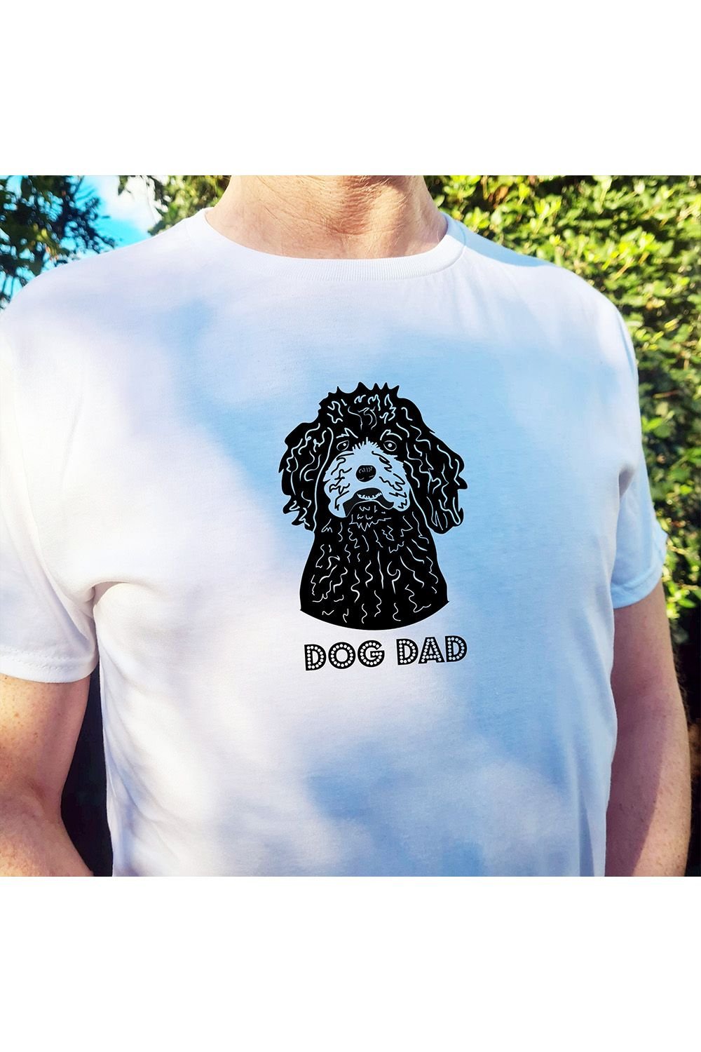 Afewhometruths Afewhometruths Men's Chihuahua Dog Dad T-Shirt in White - 2